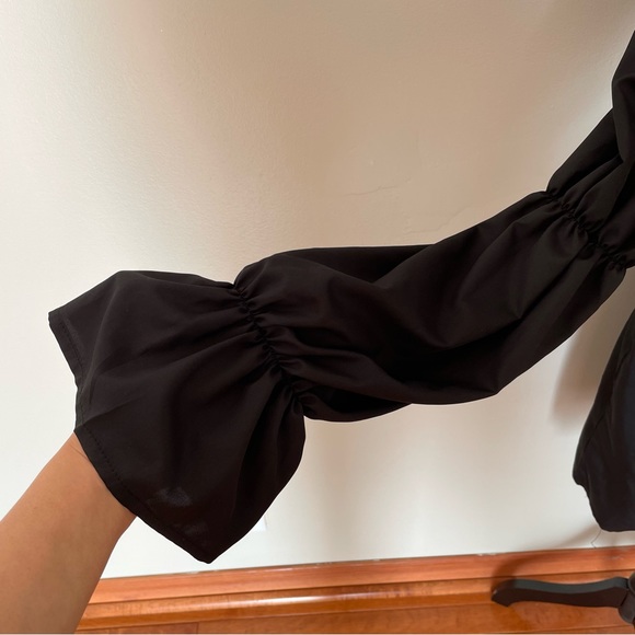 Long Puff Sleeves Square Neck Dress - Picture 5 of 12